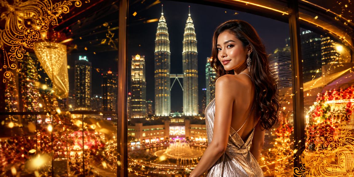 Kuala Lumpur Scene with an Online Betting Atmosphere